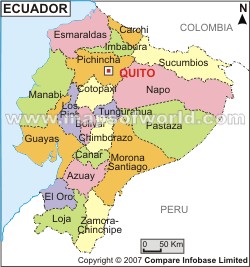 ecuador regionen karte